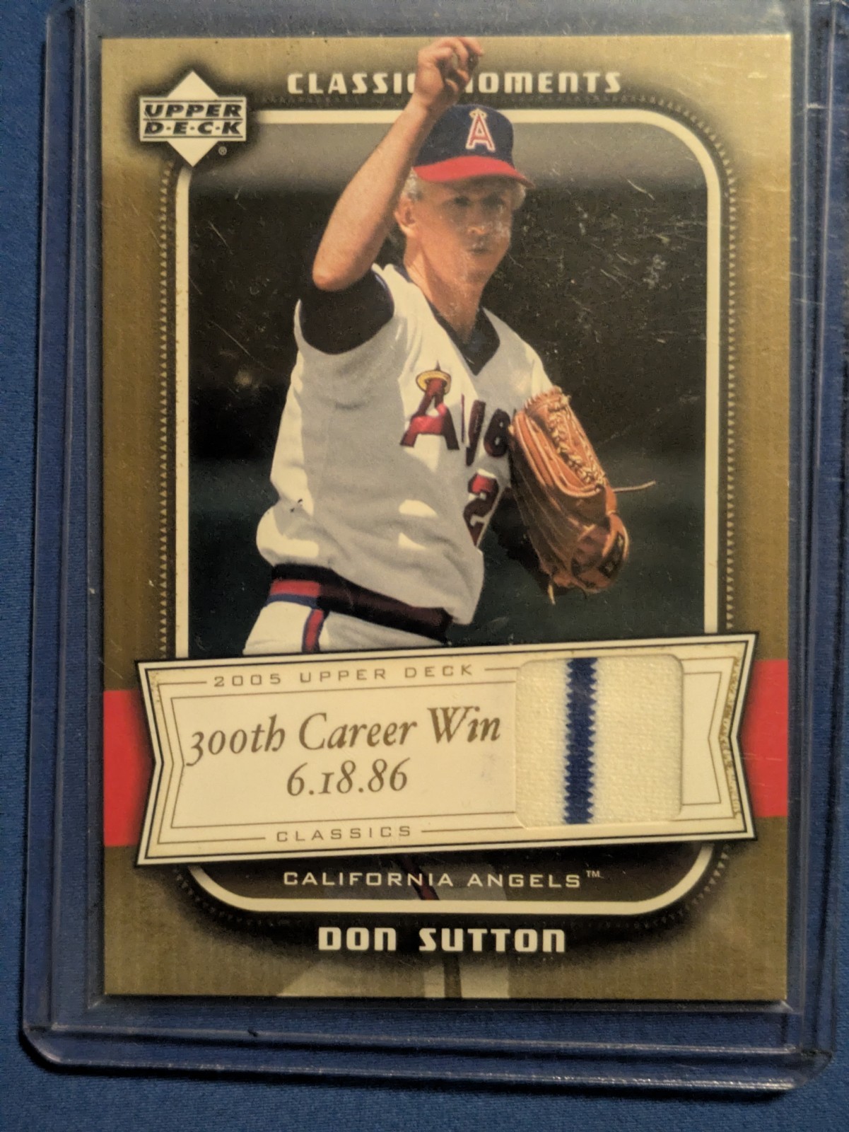 2005 Upper Deck Classics Don Sutton Game Used Jersey Patch #CM-DS Angels