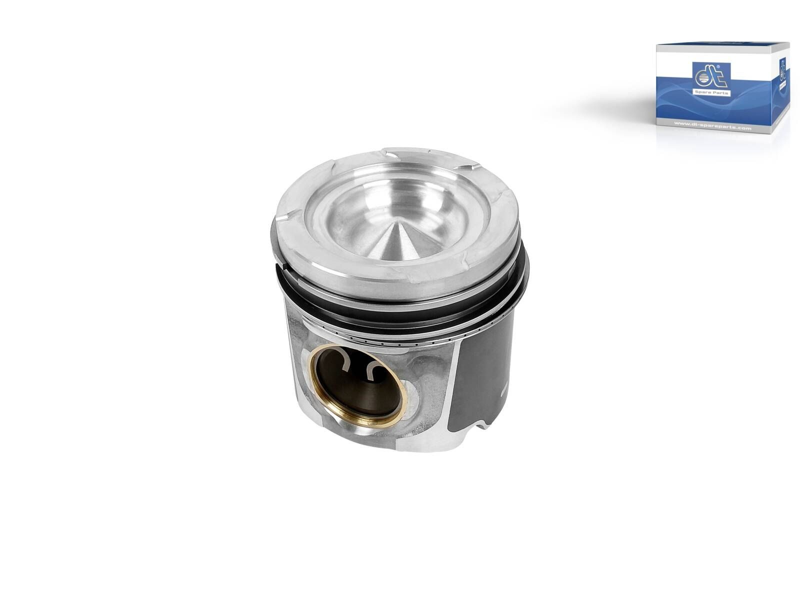 Piston DT Spare Parts 3.10147 de 121,8 mm forgé pour une longévité mécanique supérieure