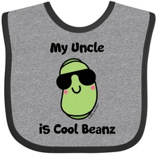 Inktastic Cool Beans Uncle Baby Bib Veg Teen Clothing Flossyandjim Infant