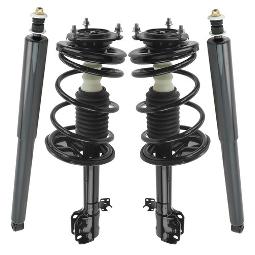 TRQ Front Rear Complete Loaded Strut Spring Assembly Shock Absorber Kit 4pc - Bild 2 von 10