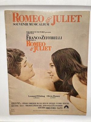 Romeo & Juliet Souvenir Music Album Sheet Music Paramount Pictures Film 1968