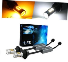 7443 Switchback LED Bulbs Built in Resistor CANBUS Error Free Anti Hyper