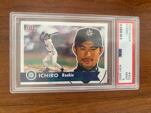 2001 Fleer Tradition Ichiro Suzuki (RC) #452-PSA MINT (9)