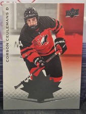 2021 Upper Deck Team Canada Corson Ceulemans 🇨🇦🇨🇦🇨🇦 Columbus Blue Jackets 