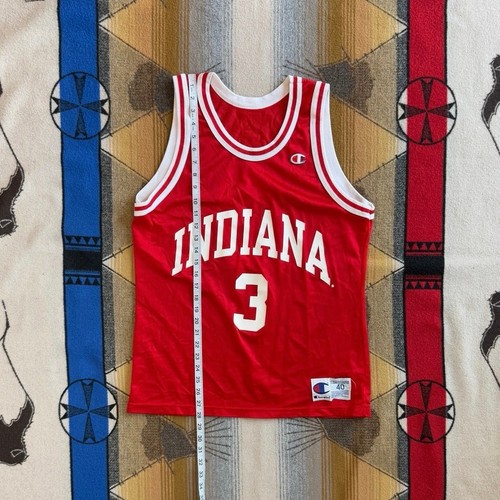 Vintage 90s Indiana Hoosiers Champion Basketball Jersey Size 40 Made In USA - Picture 7 of 7