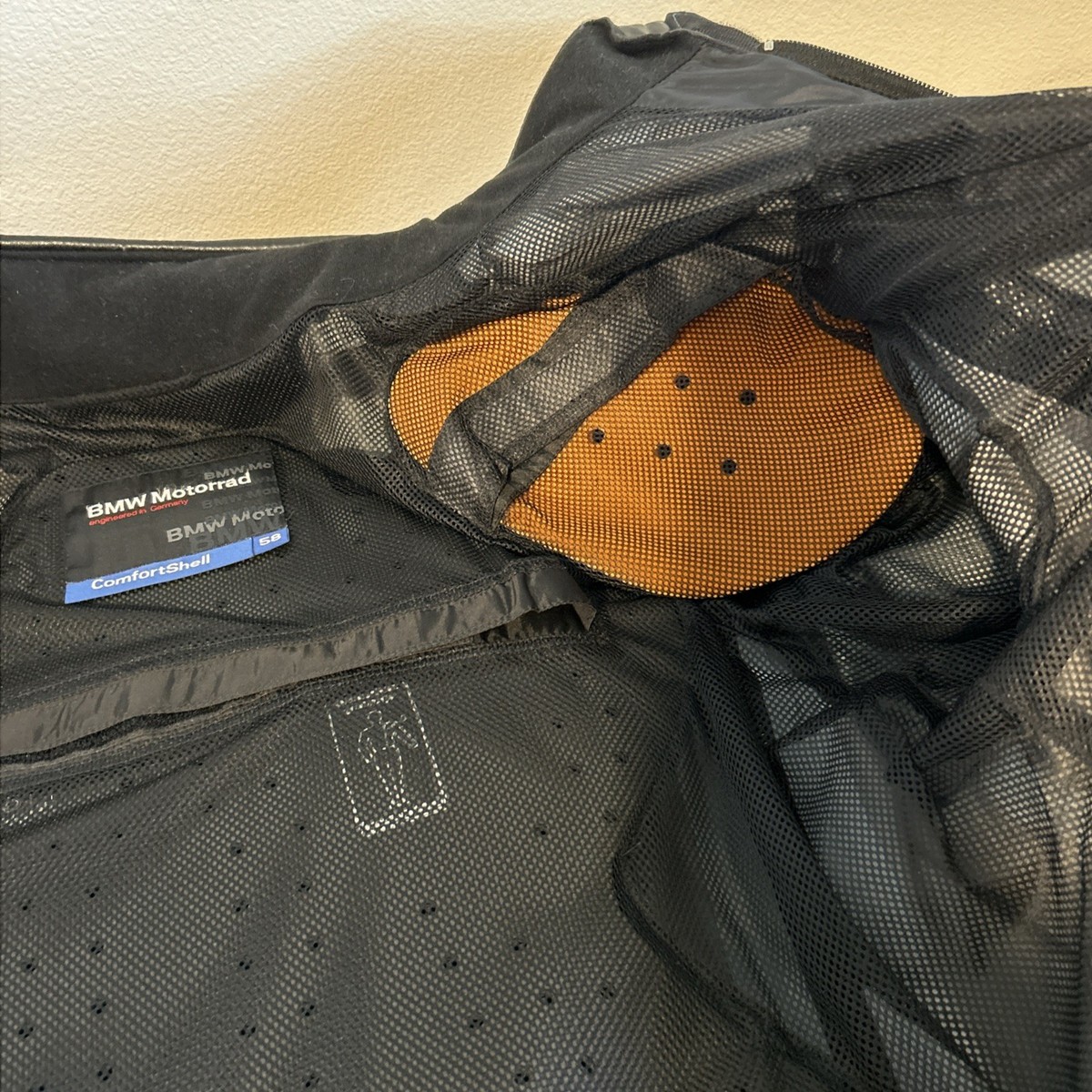 BMW Motorrad ComfortShell Jacket Size 58 US 48 Reg Blue Gray