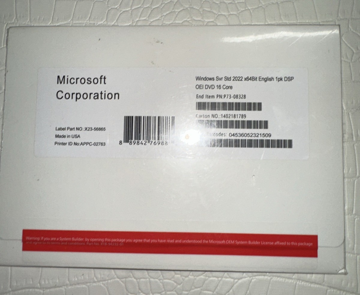 マイクロソフトウィンドウズサーバー 2022 日本語版 Standard