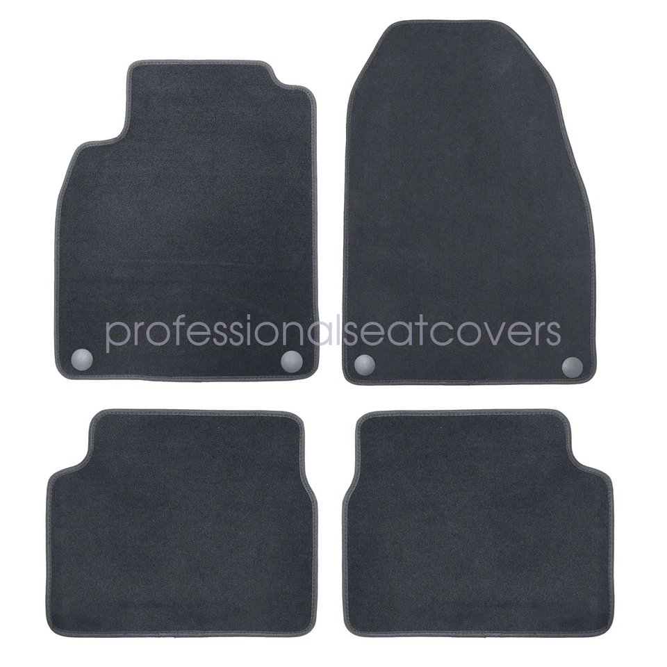 Alfombrillas de terciopelo delanteras y traseras de repuesto para Saab 9-3 2003-2011 negras Foto 4 de 4