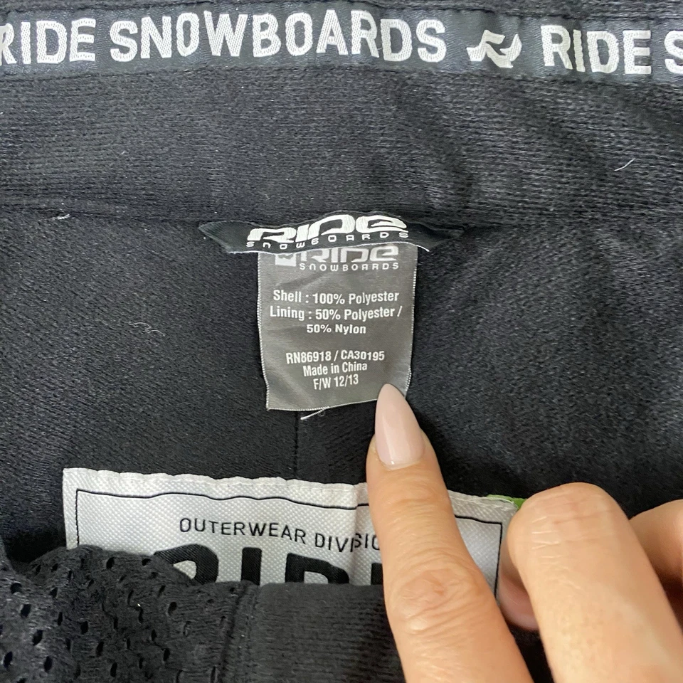 Pantalones de nieve Ride Snowboards para hombre cargo verde L Strata HD II defecto Foto 4 de 4