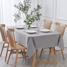 Rectangle Textured Tablecloth Waterproof Spillproof Wrinkle Free Table Cloth, Ki