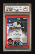 2023 TOPPS CHROME UPDATE AUTOGRAPH | RED REFRACTOR [#1/5] LUIS ARRAEZ ACLAR