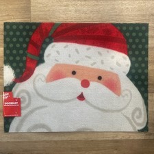 Christmas Santa Claus Holiday Indoor Outdoor Doormat 18  X 24    