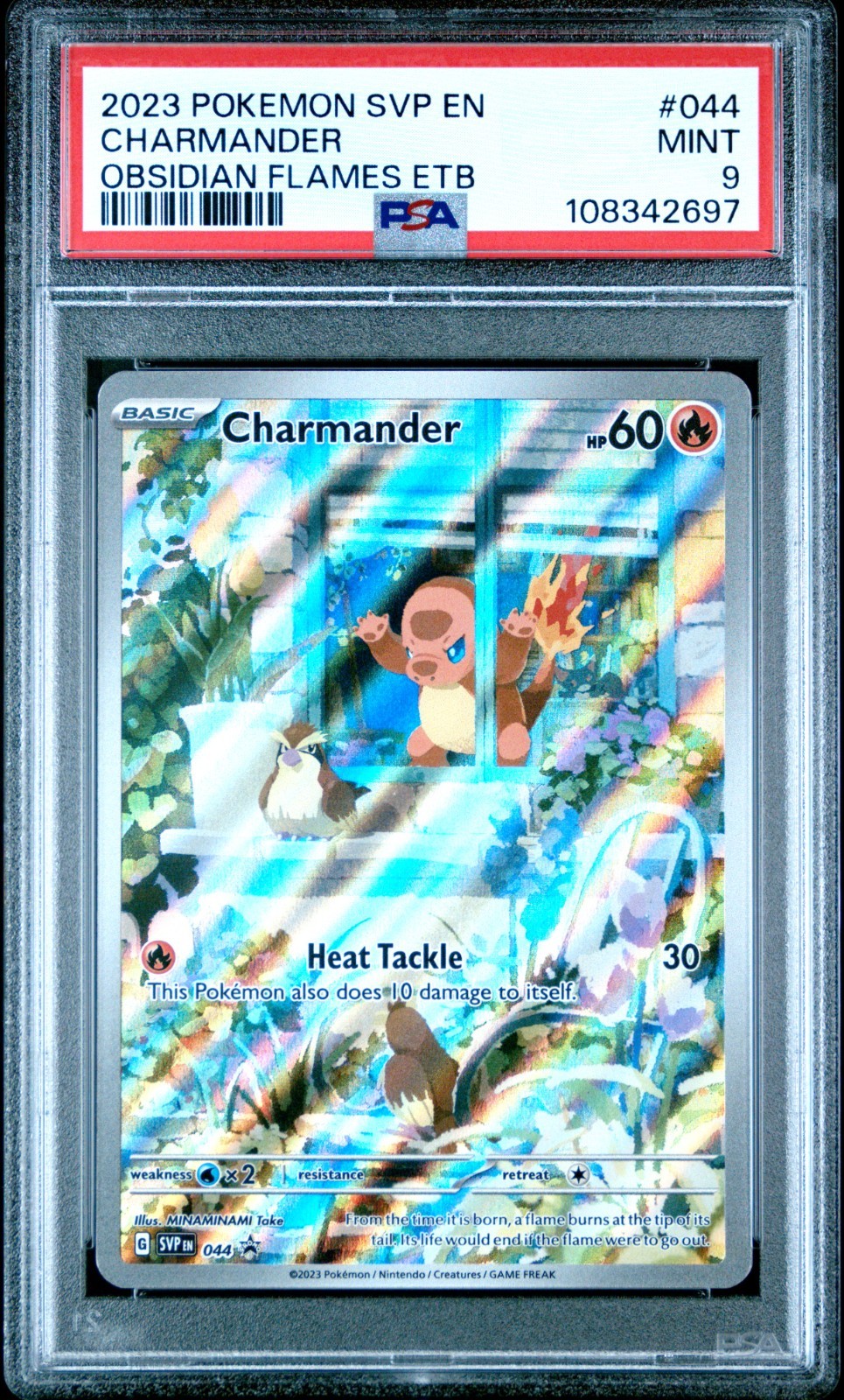 Pokemon Charmander SVP044 Obsidian Flames ETB Promo Card PSA 9 Mint