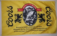 Coors the Banquet Beer Flag 3' X 5' Deluxe Indoor Outdoor Banner