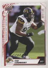 2020 Upper Deck CFL Red 66/165 Ted Laurent #11 z6b
