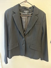 Woman Black Blazer Size 10 Double Button NWT
