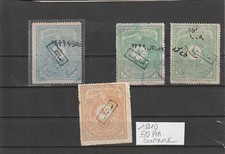 TURQUIE 1910   TIMBRES DE JUSTICE + CACHET CONTRÔLE      T 1807