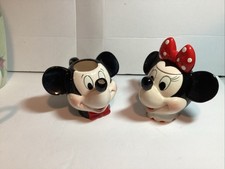 Vintage Mickey And Minnie Mouse Cream And Sugar