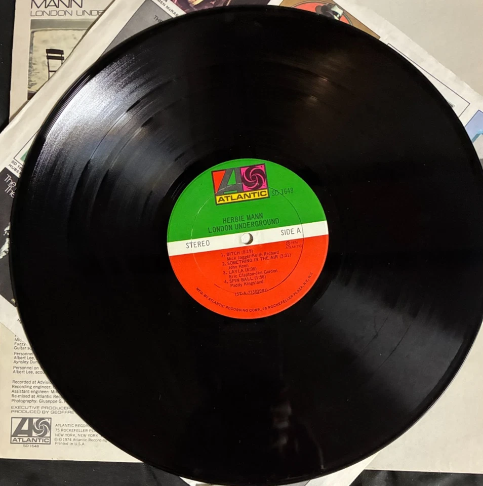 Herbie Mann * London Underground * 1974 стерео 12 «LP виниловая пластинка / SD 1648 - Изображение 2 из 4