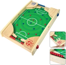 Flipkick: Wooden Tabletop Football/Soccer Pinball Games, Indoor Portable Sport T