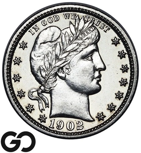 1902 Barber Quarter PROOF *Highly Scarce, Only 777 Minted* Flashy Choice PR++
