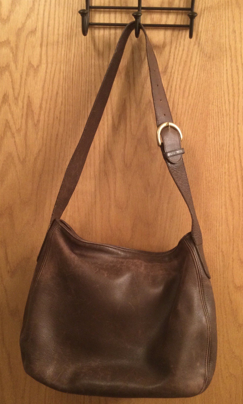 Vintage Coach Leather SoHo Zip Hobo Brown Large Slouc… - Gem