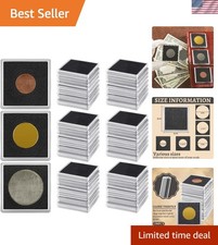 150 Adjustable Acrylic Coin Cases with Sponges   Perfect for Sabers  Collectors