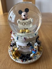 Disney World 2002 "Ears to You" Mickey Mouse SnowGlobe Musical