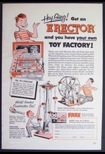 1952 Gilbert Erector Set Ad Hey Gang Get an Erector vintage Original