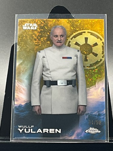 2025 Topps Chrome Star Wars Gold Mini Diamonds WULF YULAREN Card  31/50