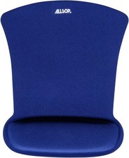 Allsop 30193 Ergoprene Gel Mouse Pad with Wrist Rest - Blue New