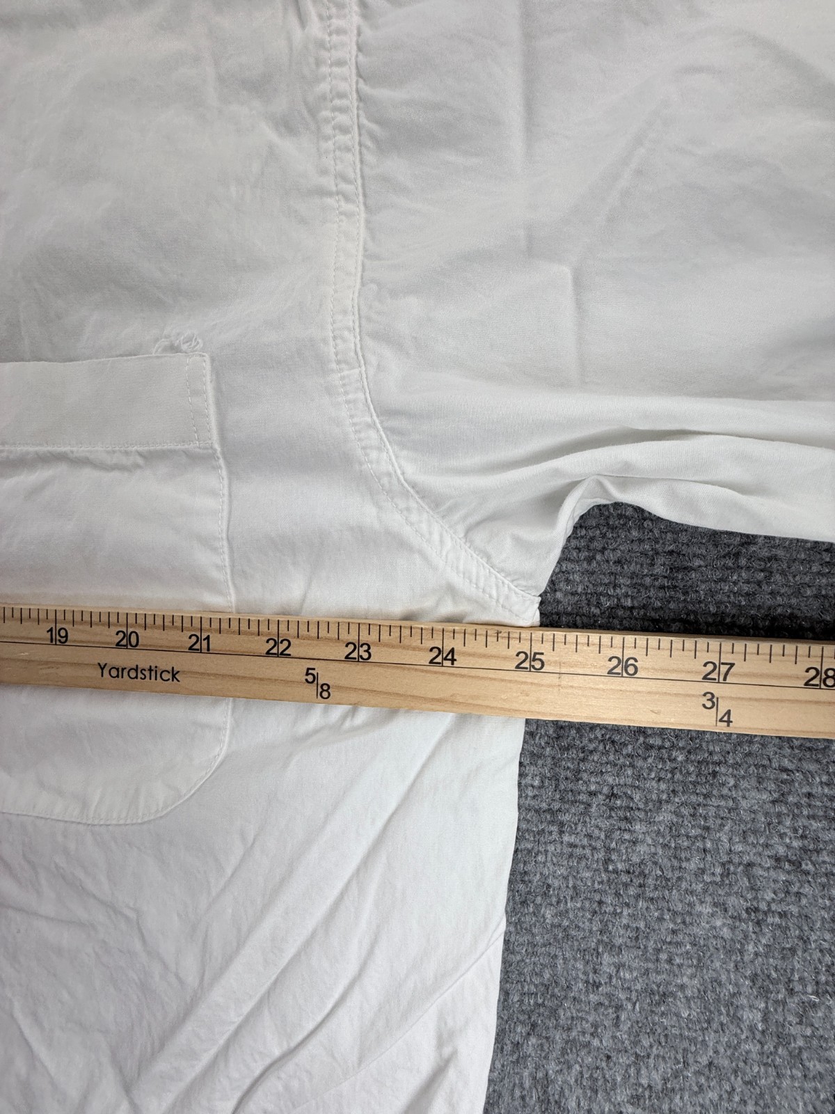 Cinch Cotton Button-Down Large White Solid Long S… - image 9