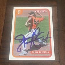 2020 Topps Total Shaun Anderson #813 AUTO SIGNED IP