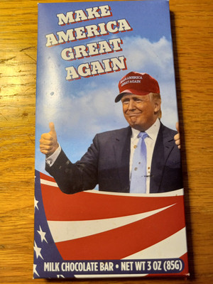 Extremely Rare Donald Trump Chocolate Candy Bar From 2016 Election