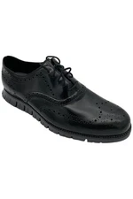 Cole Haan Men's Zerogrand Wingtip Oxford Microchip Black
