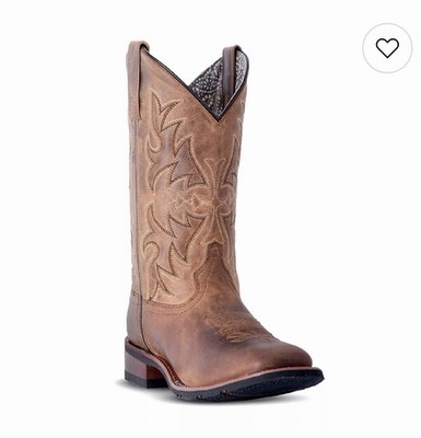 NWT Laredo Anita Women Performance Western Boots Brown Size 7.5 Mid calf Cowboy