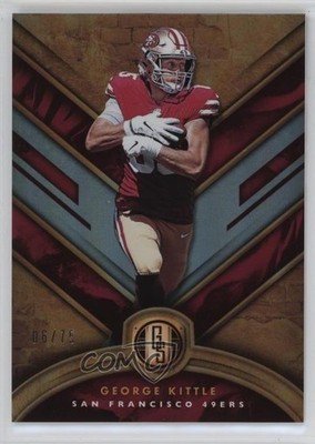 2019 Panini Gold Standard Platinum 6/75 George Kittle #44 9on