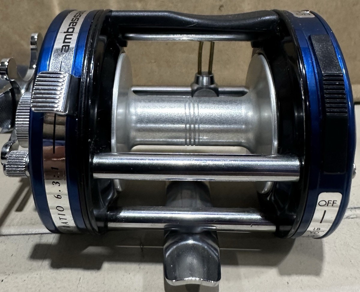 Abu Garcia Ambassadeur 6501 C4 High Speed Fishing Reel 6.3:1 Blue