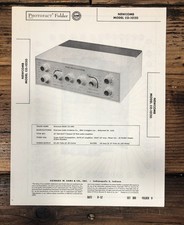 Newcomb CO-1020 Amplifier Sams Photofact Manual Original 