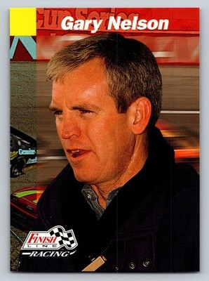 Gary Nelson 1993 Pro Set Finish Line Racing NASCAR Official Card #33