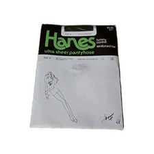 Vintage Hanes Pantyhose Ultra Sheer Size B Gentlebrown Casual 1 Pair