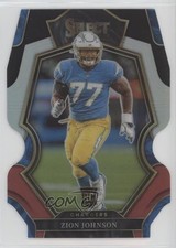 2022 Panini Select Premier Level Black & Red Prizm Die-Cut Zion Johnson 0jb5