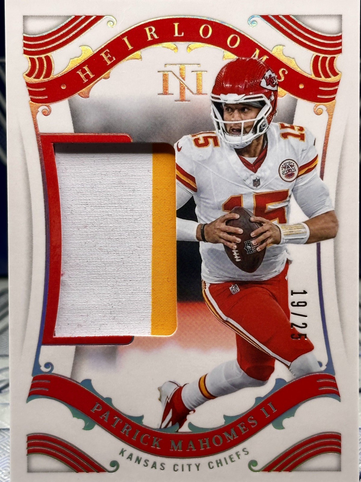 2025 National Treasures Patrick Mahomes II Heirlooms Holo Silver, SSP/25πππ view 4