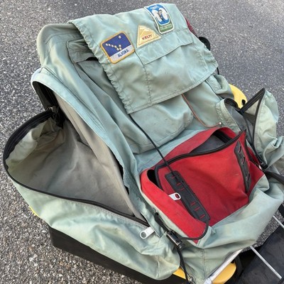1975 kelty tioga backpack Vintage 70s KELTY Tioga External Frame Adjustable Backpack Hiking USA Made