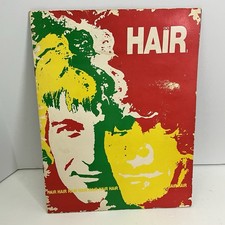 1969 Hair The Musical Original Program / Souvenir Book W/ Playbill RARE VG Cond.