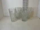 Set of 4 Anchor Hocking Wexford Vintage Iced Tea Tumblers 6-1/4" Glass 12 oz.