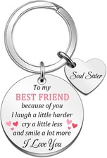 Best Friend Keychain Gifts for Women Birthday Women...