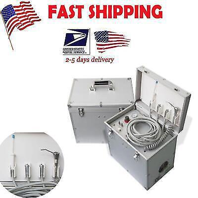 Portable Dental System - Air Compressor Turbine Suction Syringe in Carry Case CE