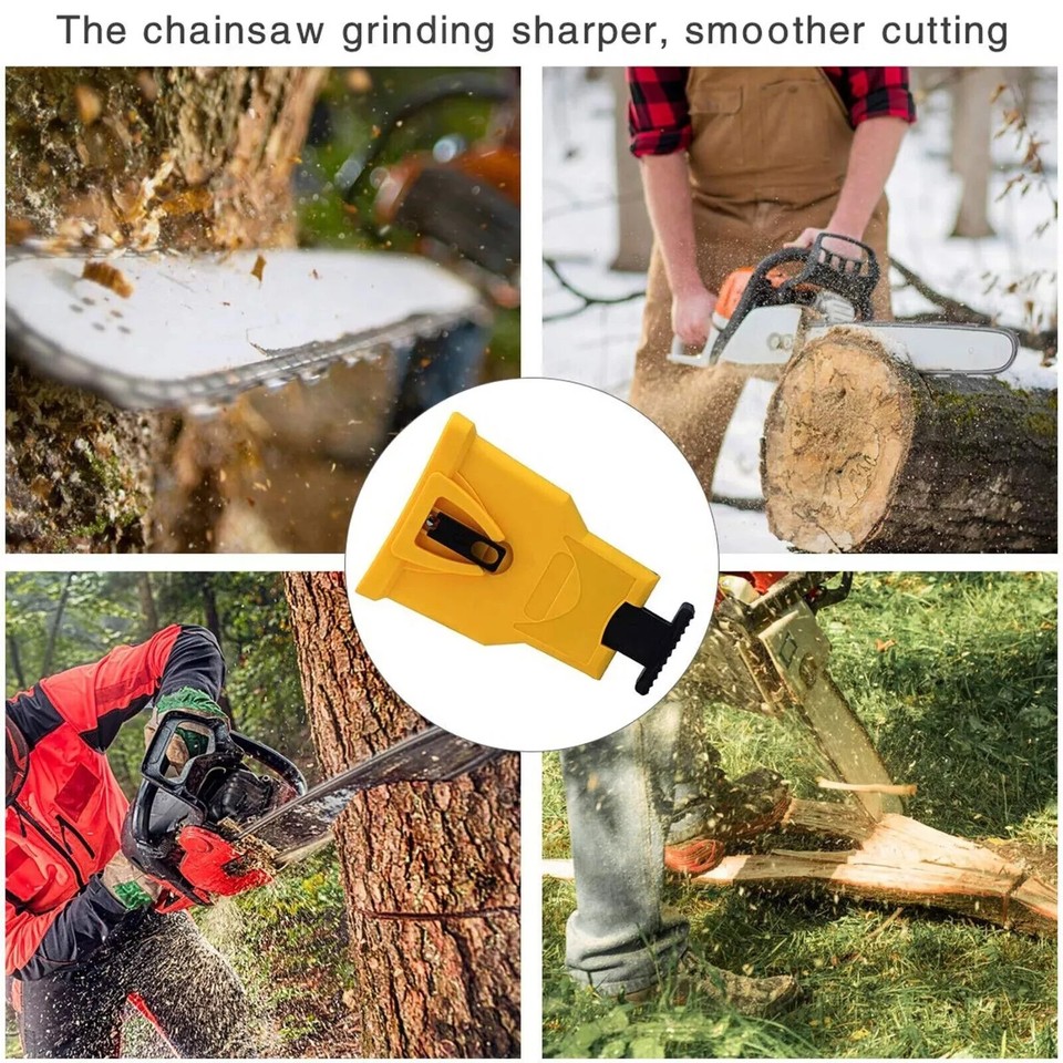 Chainsaw Teeth Sharpener 14-20IN Chain Saw Blade Fast Sharpening w/ 5 ...