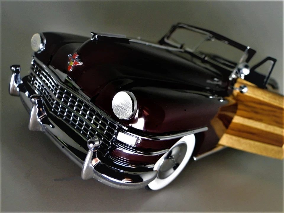 Dodge Chrysler Plymouth1 24Woody Custom Built Model Car12with REAL WOOD Panels18 - Image 4 of 4